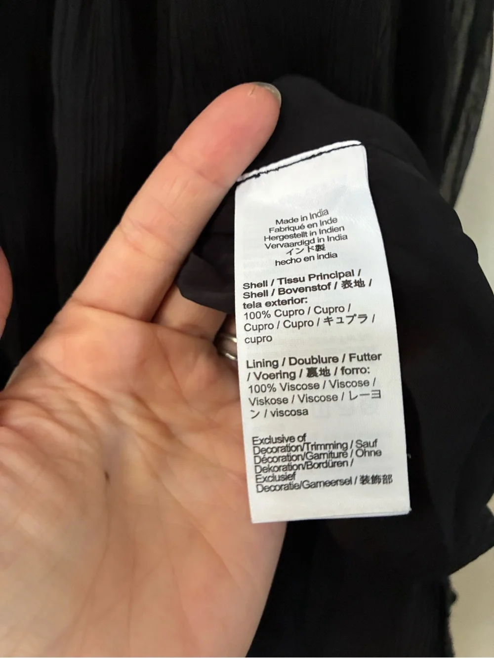 J. Crew Crinkle chiffon sheer long-sleeve maxi dress black